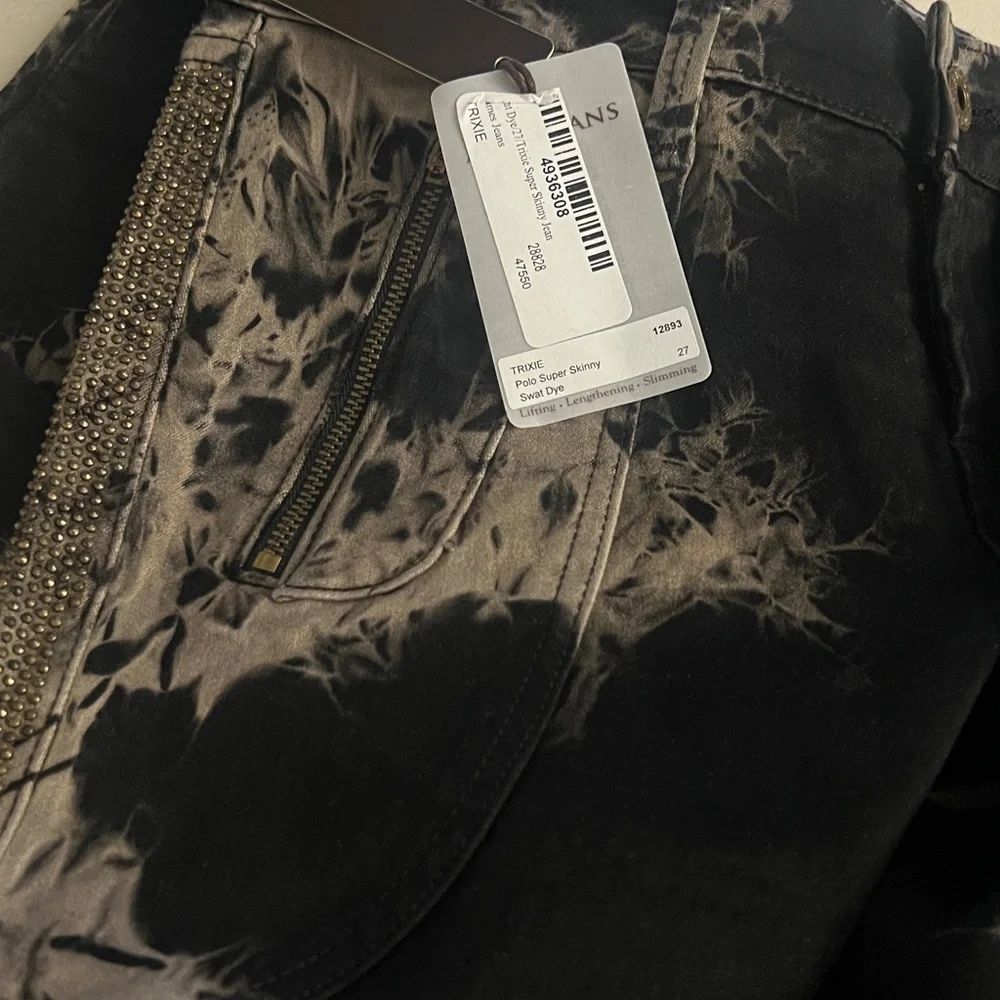NWT James Jeans Trixie Polo Zip Skinny Jeans Tie-Dye Size 27